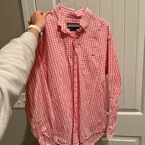 Men's Pink Gingham Shirt